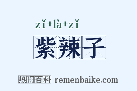 紫辣子是什么意思的图片
